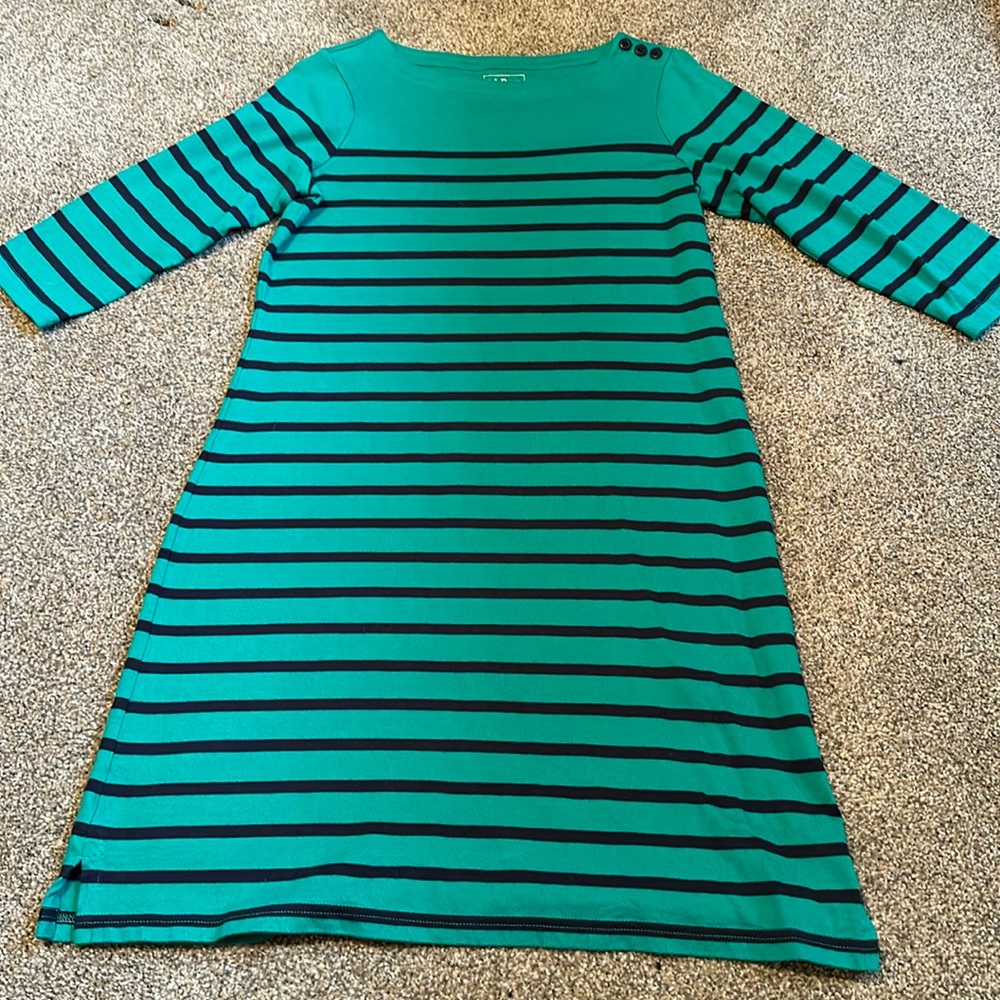 LLBean striped dress - Sz S